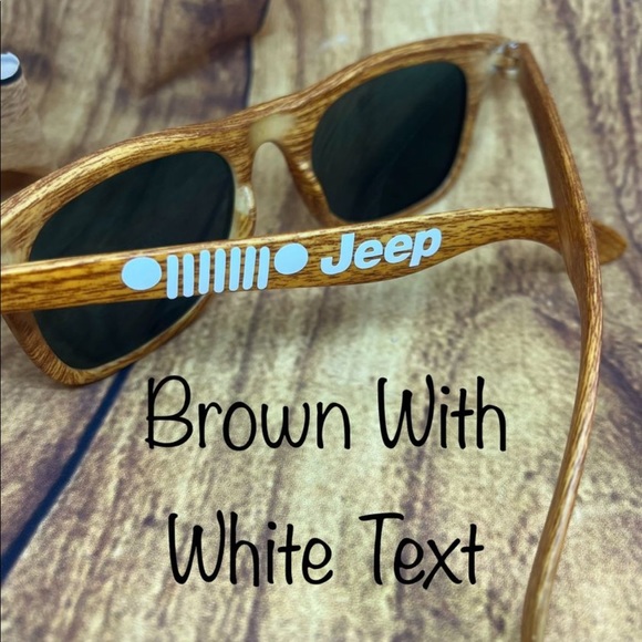 Custom Jeep Wood Effect Sunglasses NEW - Picture 4 of 9